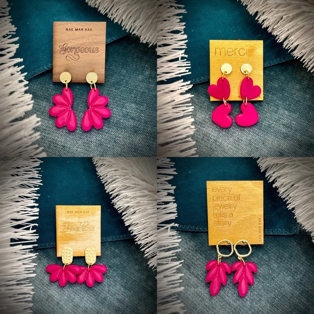 NWT Nickel-Free Clay Fusha Earrings